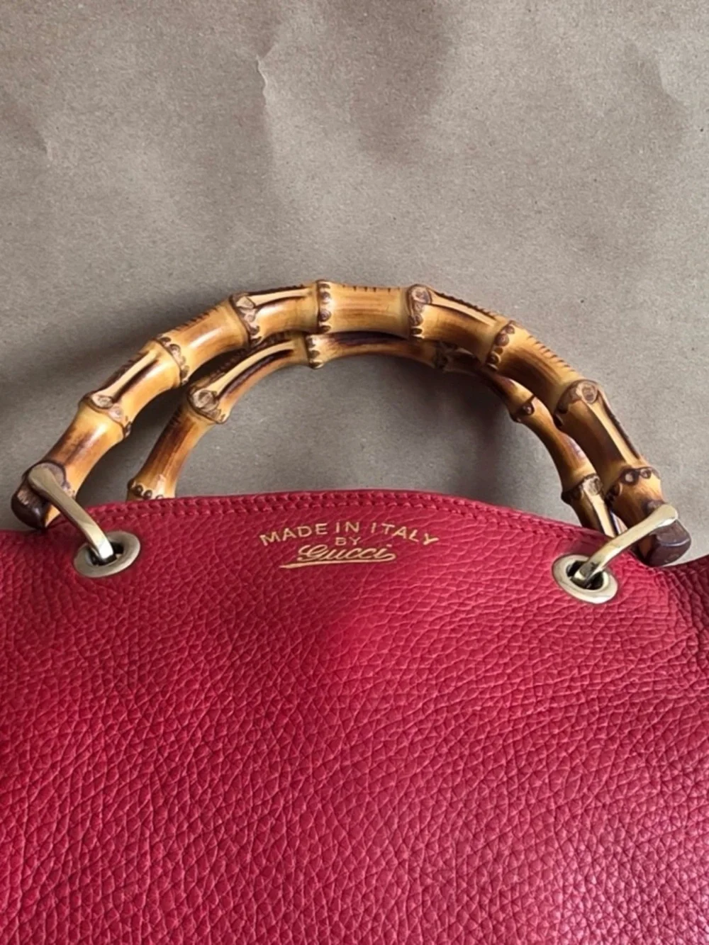 Gucci Bamboo Shopper Leather Tote